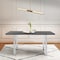 Armen Living Fenton Dining Table with Charcoal Top and Brushed Stainless Steel Base LCFEDIBSCH - alternate 5